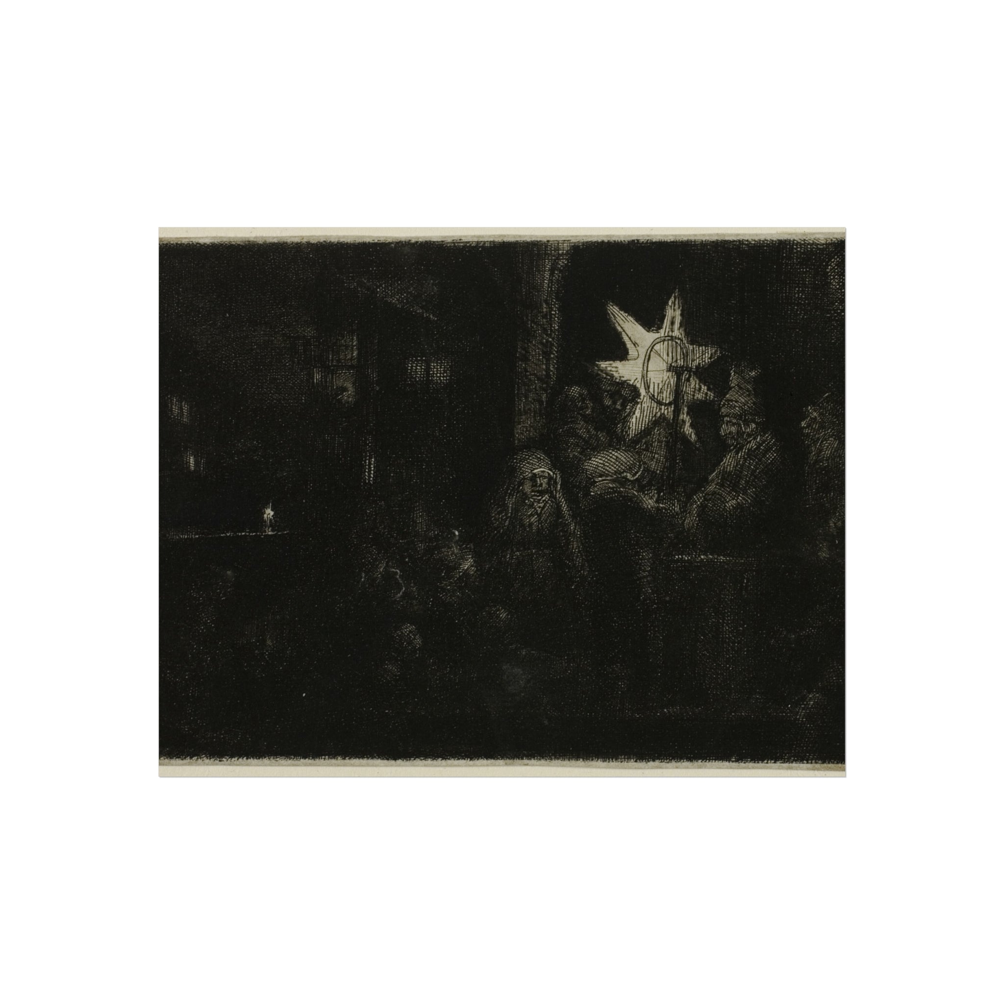 Rembrandt van Rijn - The Star of the Kings A Night Piece | Fine Art Poster