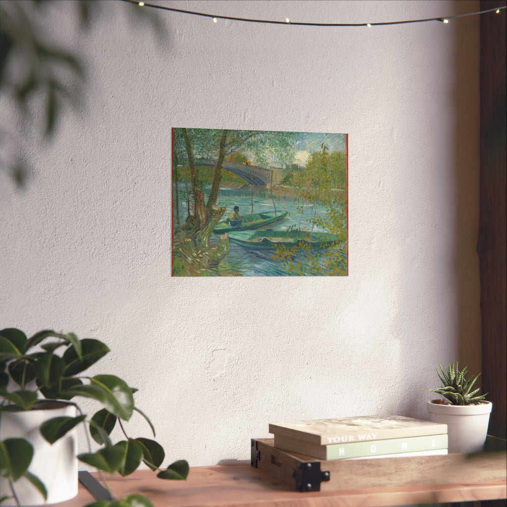 Vincent van Gogh - Fishing in Spring, the Pont de Clichy | Fine Art Poster