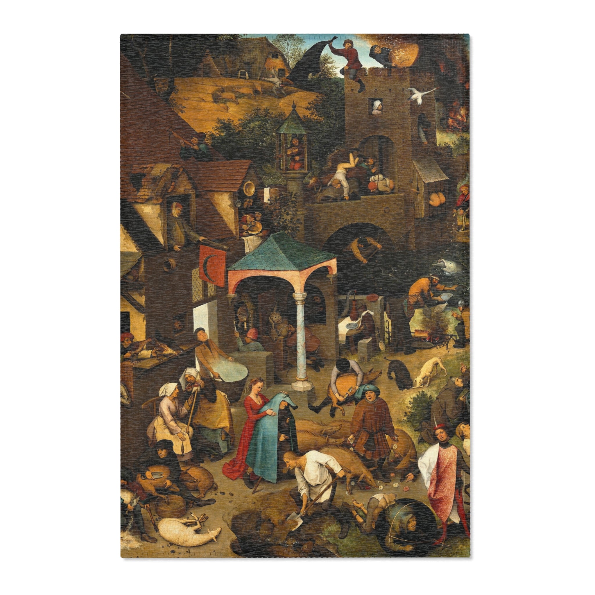 Pieter Brueghel the Elder - The Dutch Proverbs - Google Art Project | Area Rug