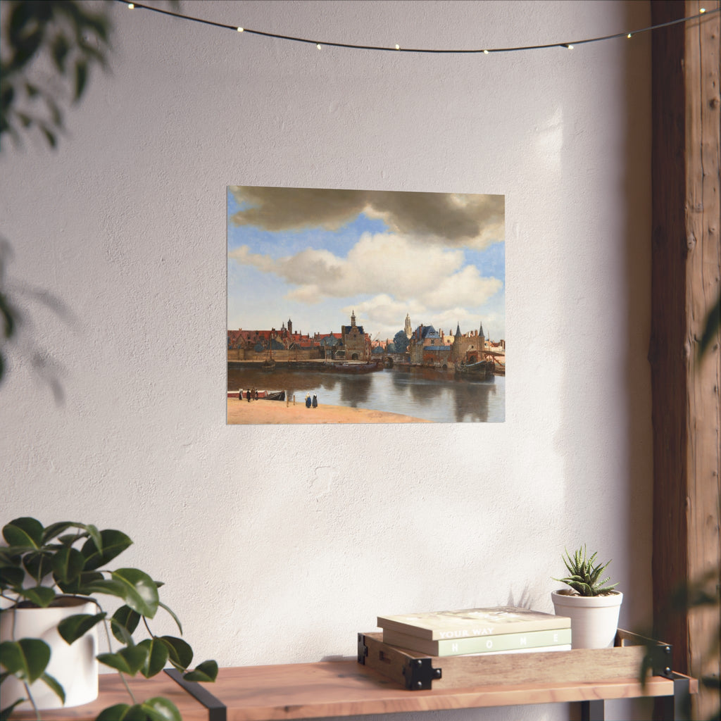 Johannes Vermeer - View of Delft - 92 - Mauritshuis | Fine Art Poster