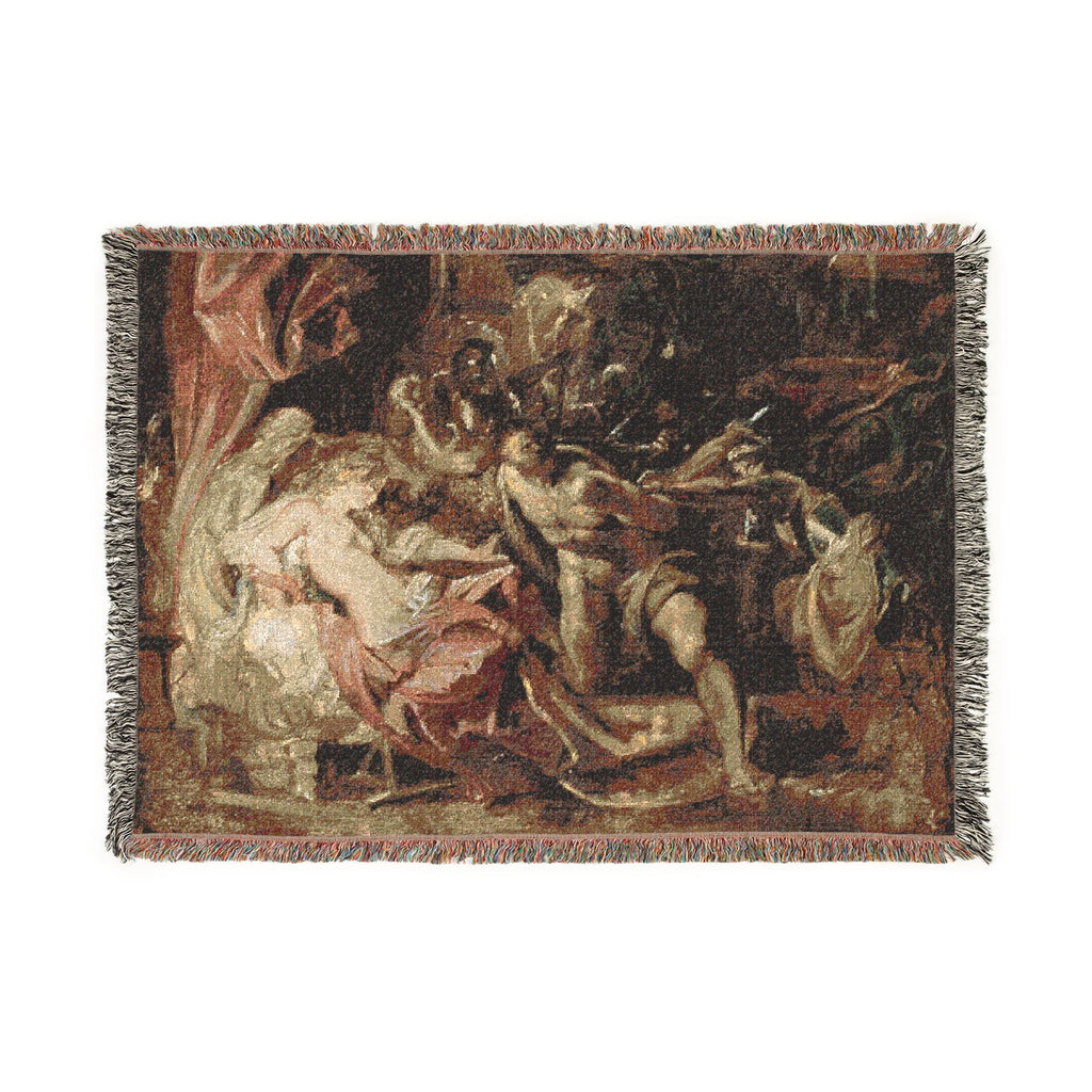 Peter Paul Rubens - The Capture of Samson | Woven Tapestry Blanket