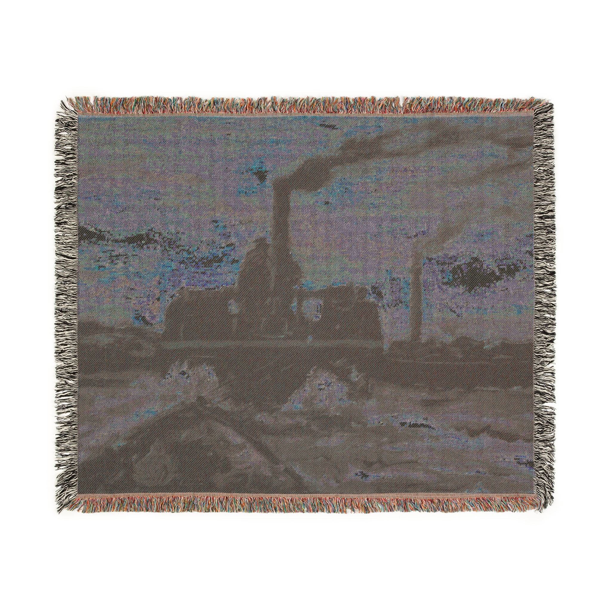 Charles François Daubigny - River Boat | Woven Tapestry Blanket