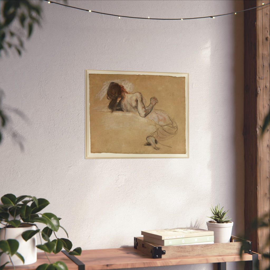 Eugène Delacroix - Crouching Woman | Fine Art Poster