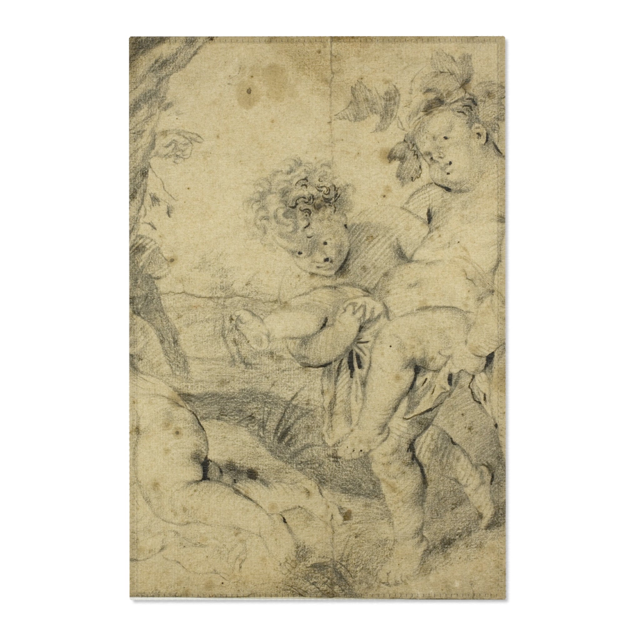 Anthony van Dyck - Young Bacchus and Companions | Area Rug