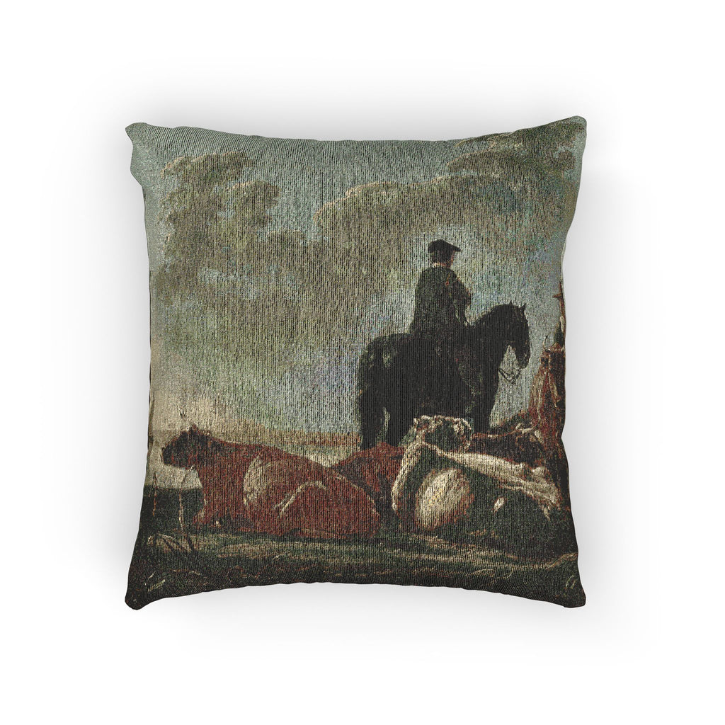 Aelbert Cuyp - Peasants with Four Cows by the River Merwede - WGA5825 | Woven Pillow