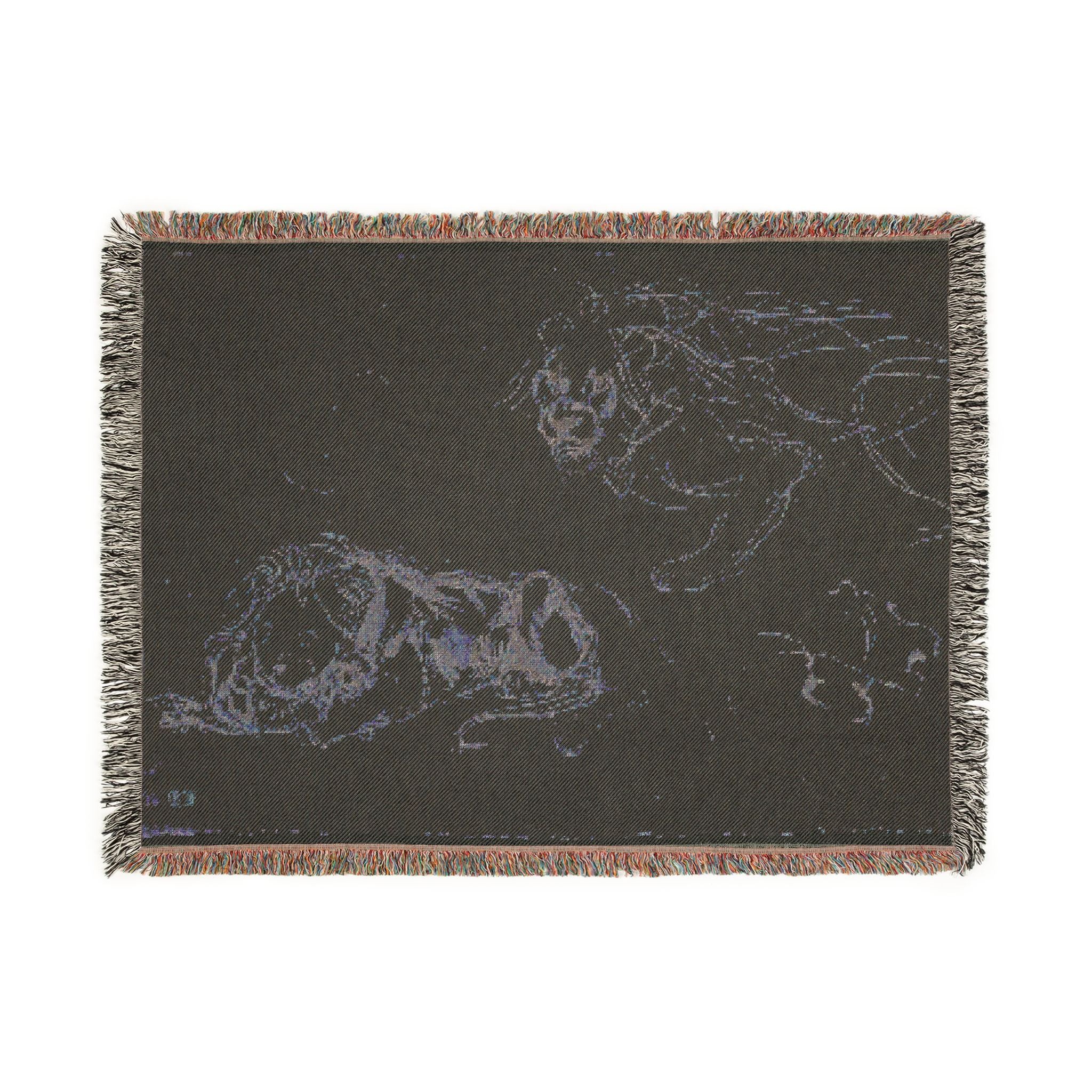 Eugène Delacroix - Studies of Lions | Woven Tapestry Blanket