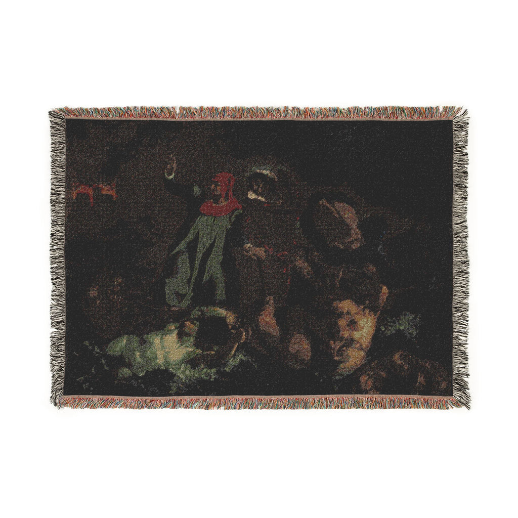 After Eugène Delacroix - Dante's Bark | Woven Tapestry Blanket