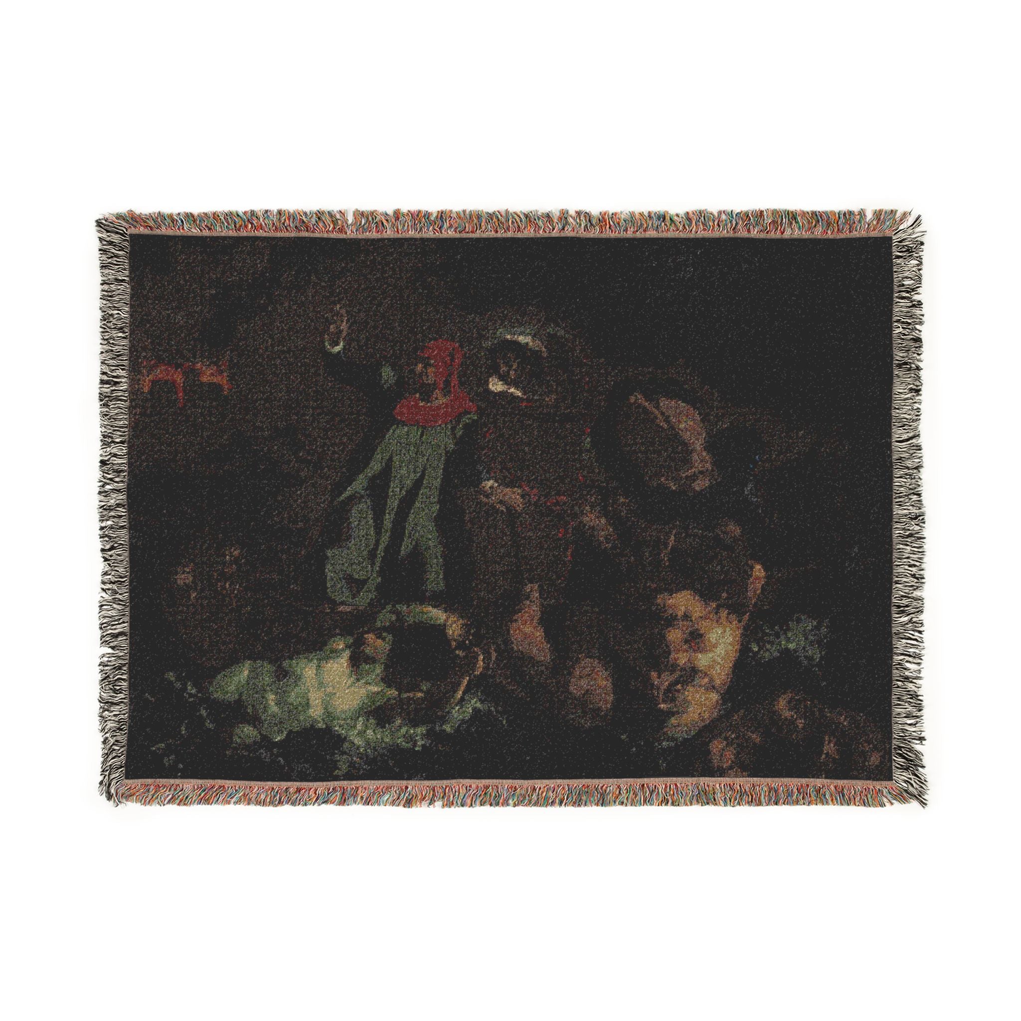 After Eugène Delacroix - Dante's Bark | Woven Tapestry Blanket