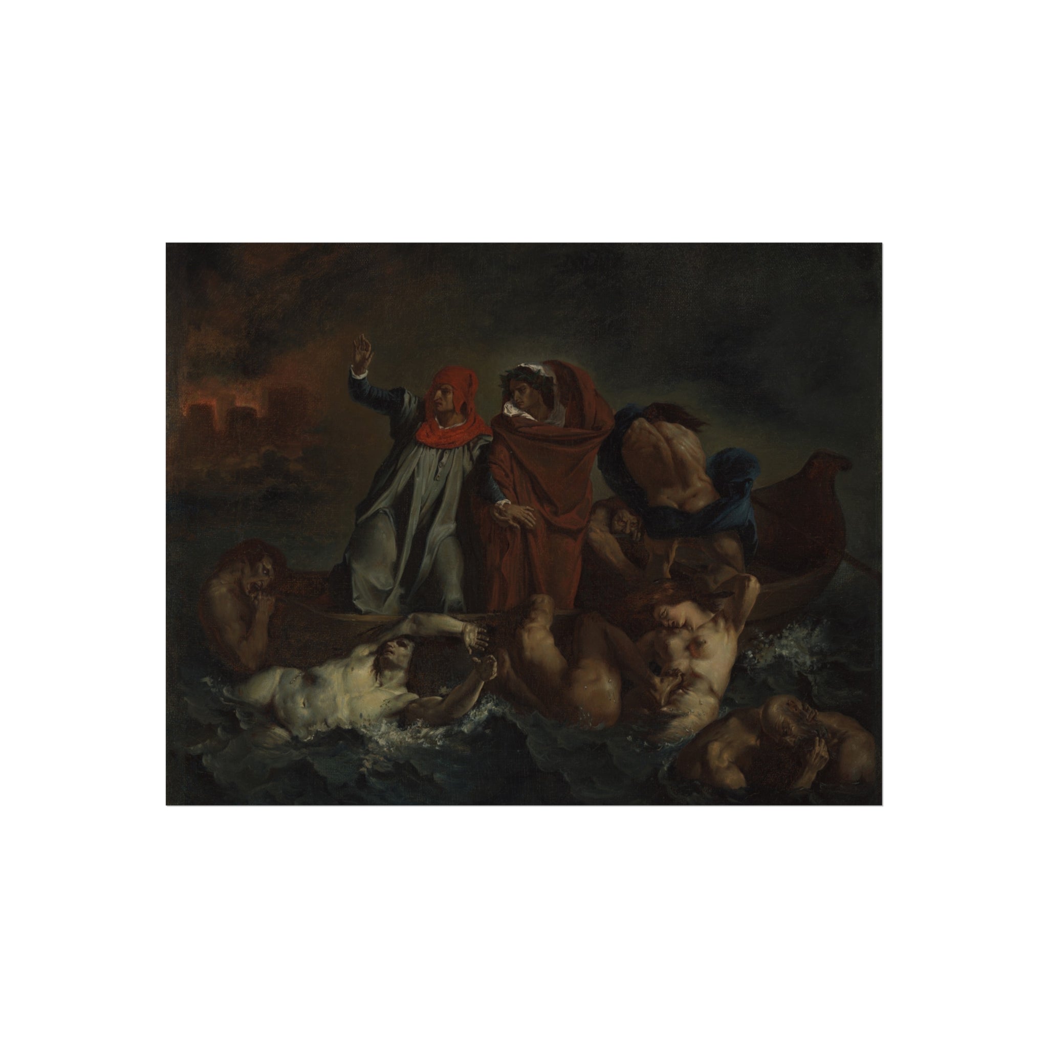 After Eugène Delacroix - Dante's Bark | Fine Art Poster