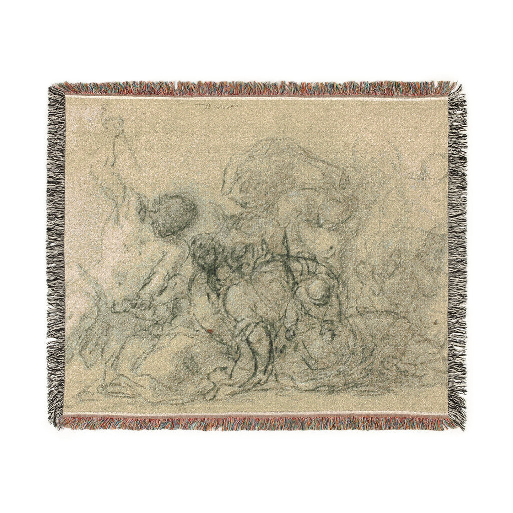 Circle of Titian - Massacre of the Innocents | Woven Tapestry Blanket