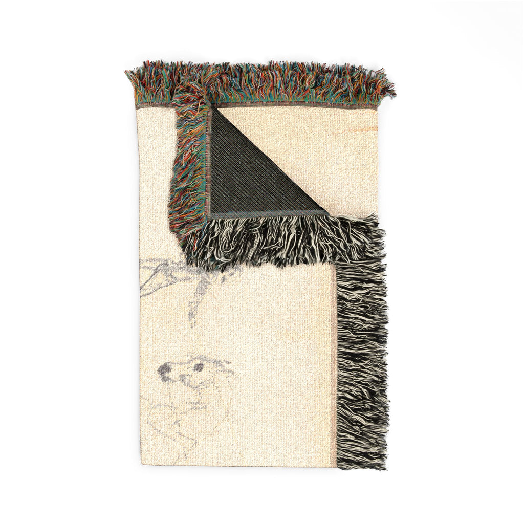 Henri de Toulouse-Lautrec - Sketchbook, 1880 | Woven Tapestry Blanket