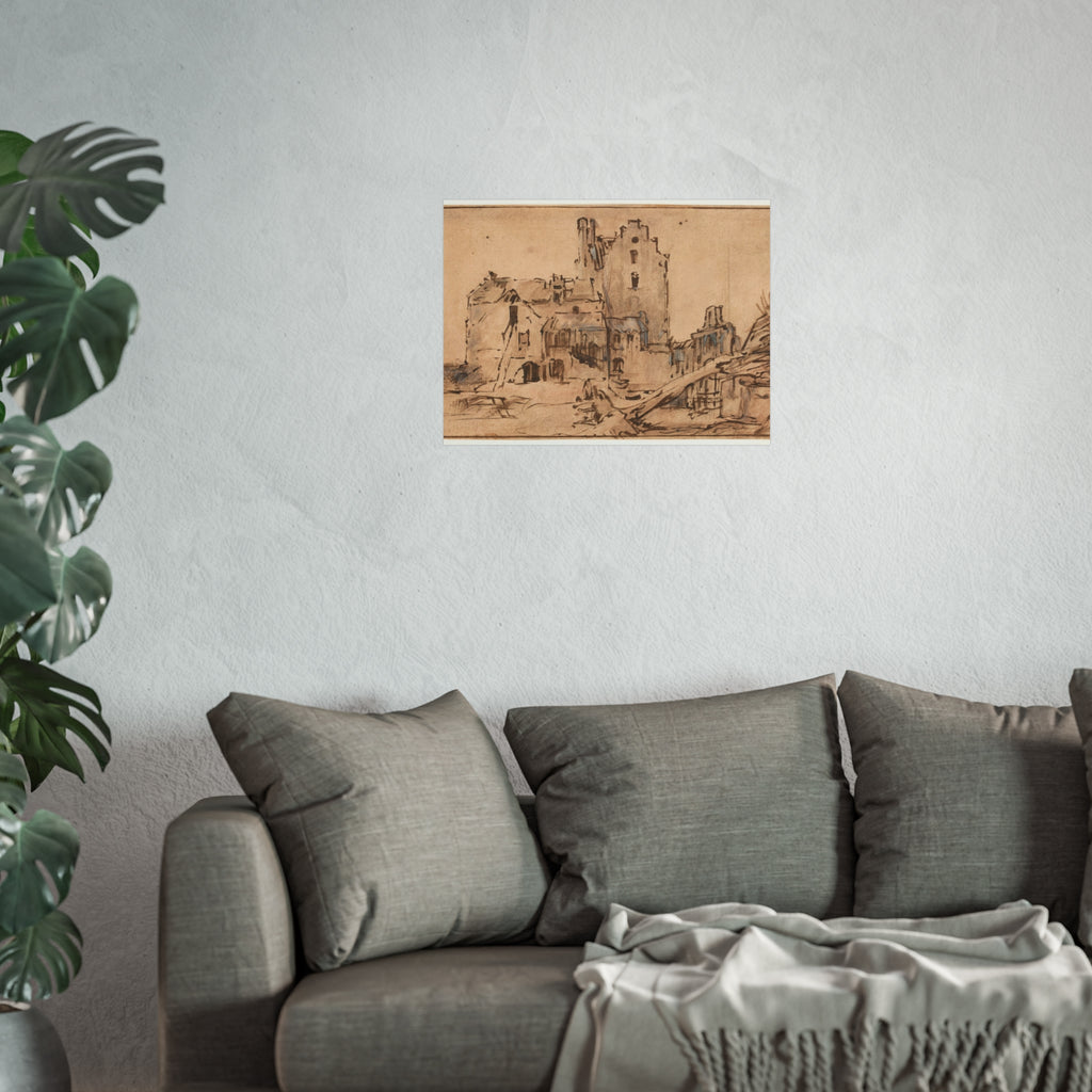 Rembrandt van Rijn - Kostverloren Castle in Decay | Fine Art Poster