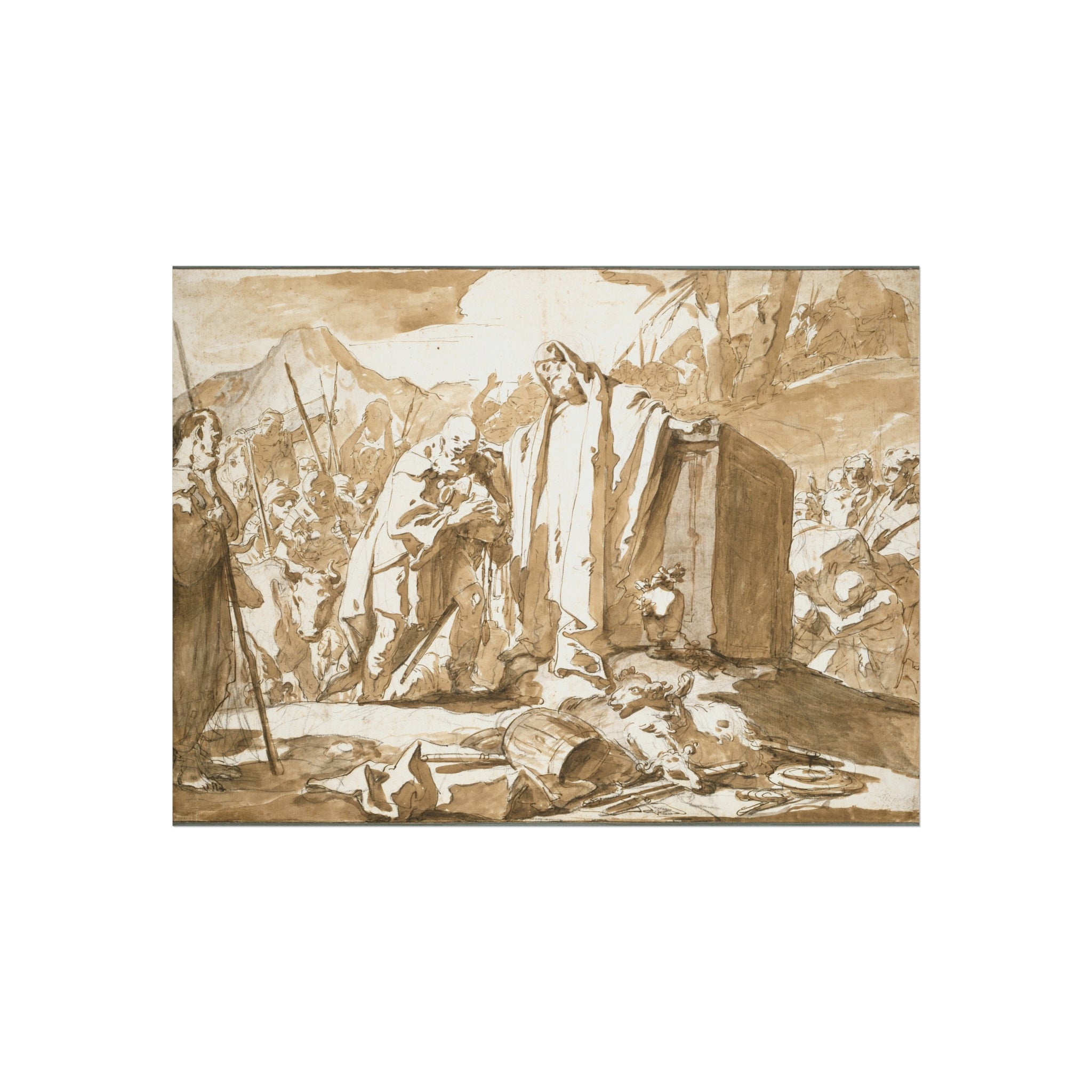Giovanni Battista Tiepolo - The Meeting of Abraham and Melchizedek | Fine Art Poster