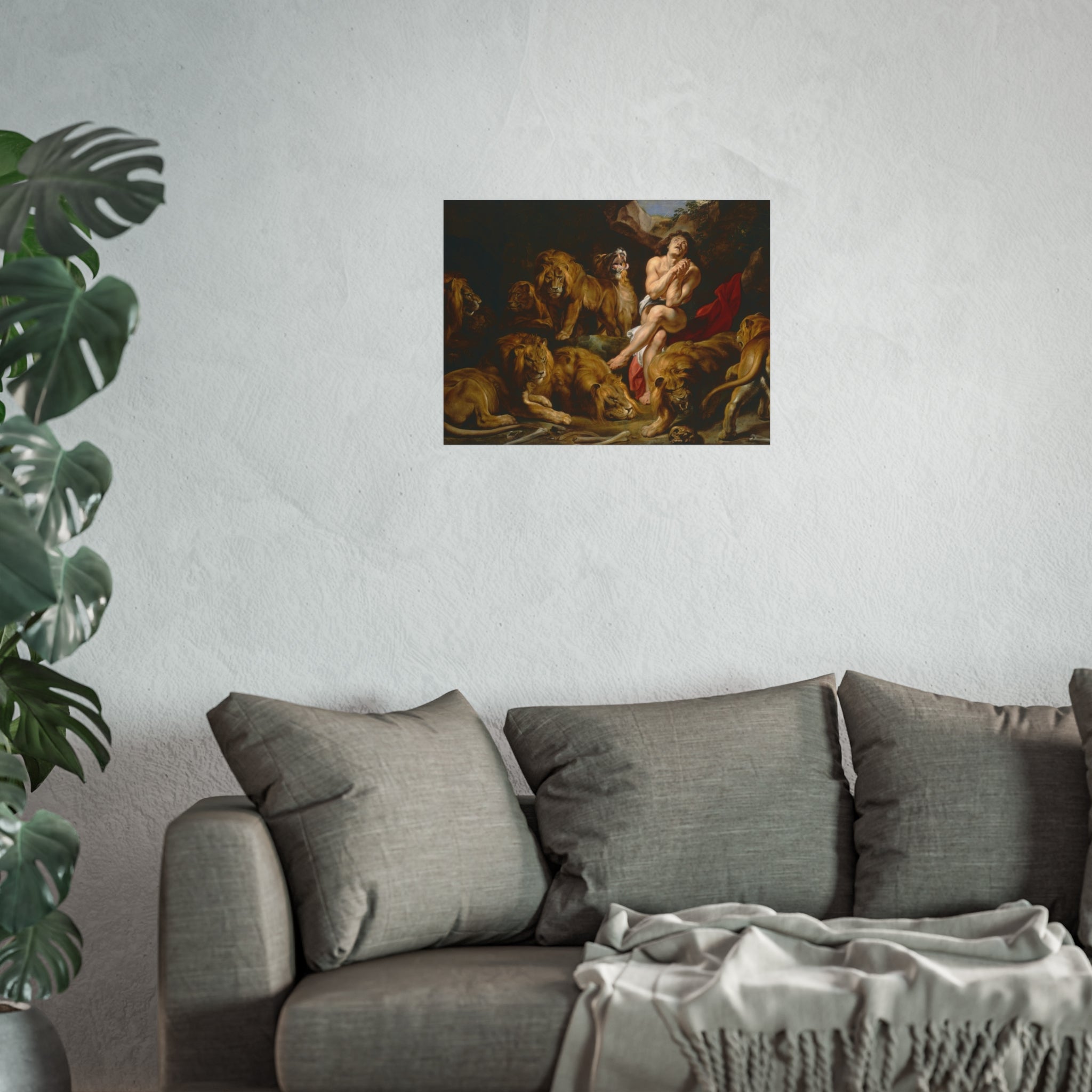 Sir Peter Paul Rubens - Daniel in the Lions' Den - Google Art Project | Fine Art Poster