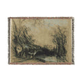 John Constable - Landscape with Cows | Woven Tapestry Blanket