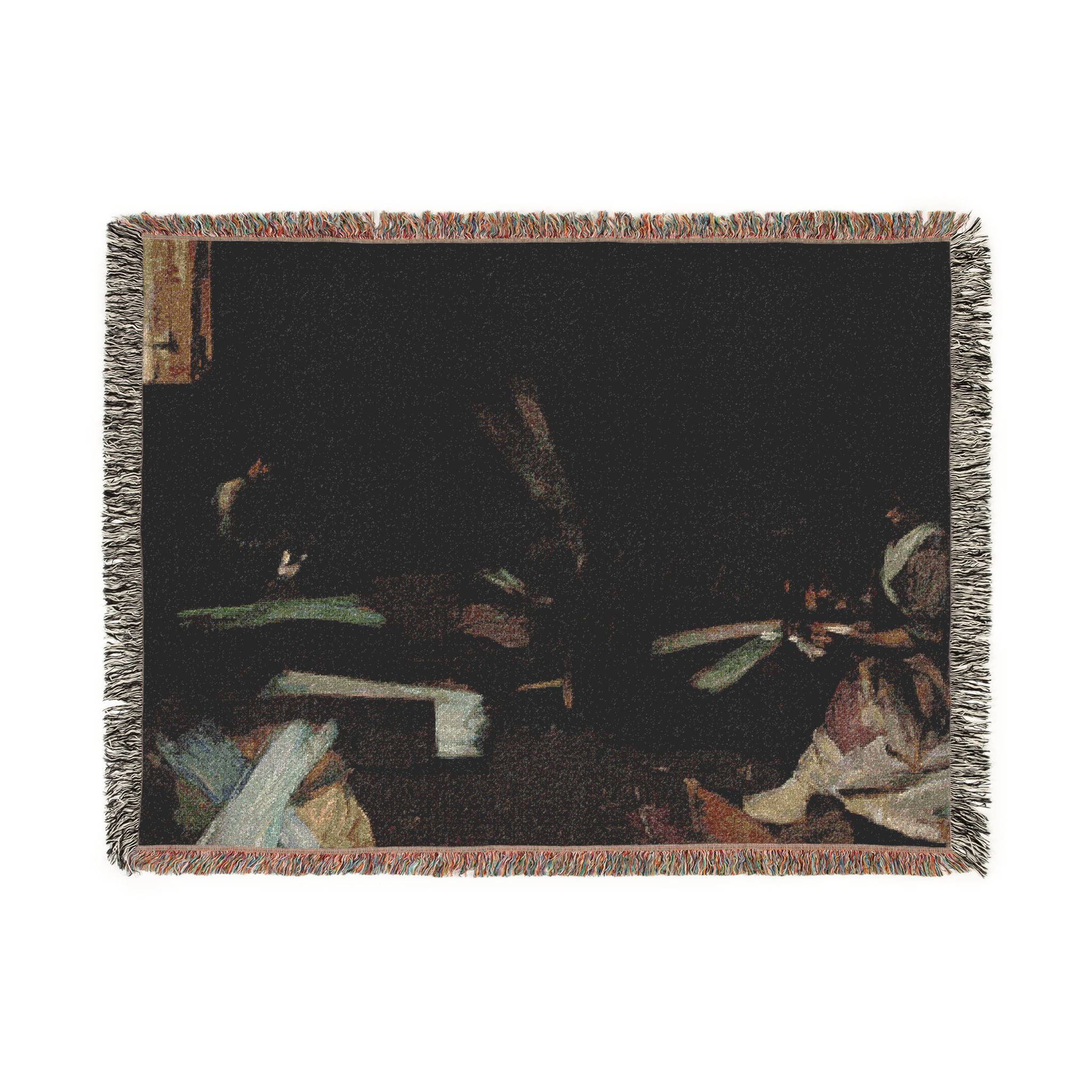 John Singer Sargent - Venetian Glass Workers | Woven Tapestry Blanket