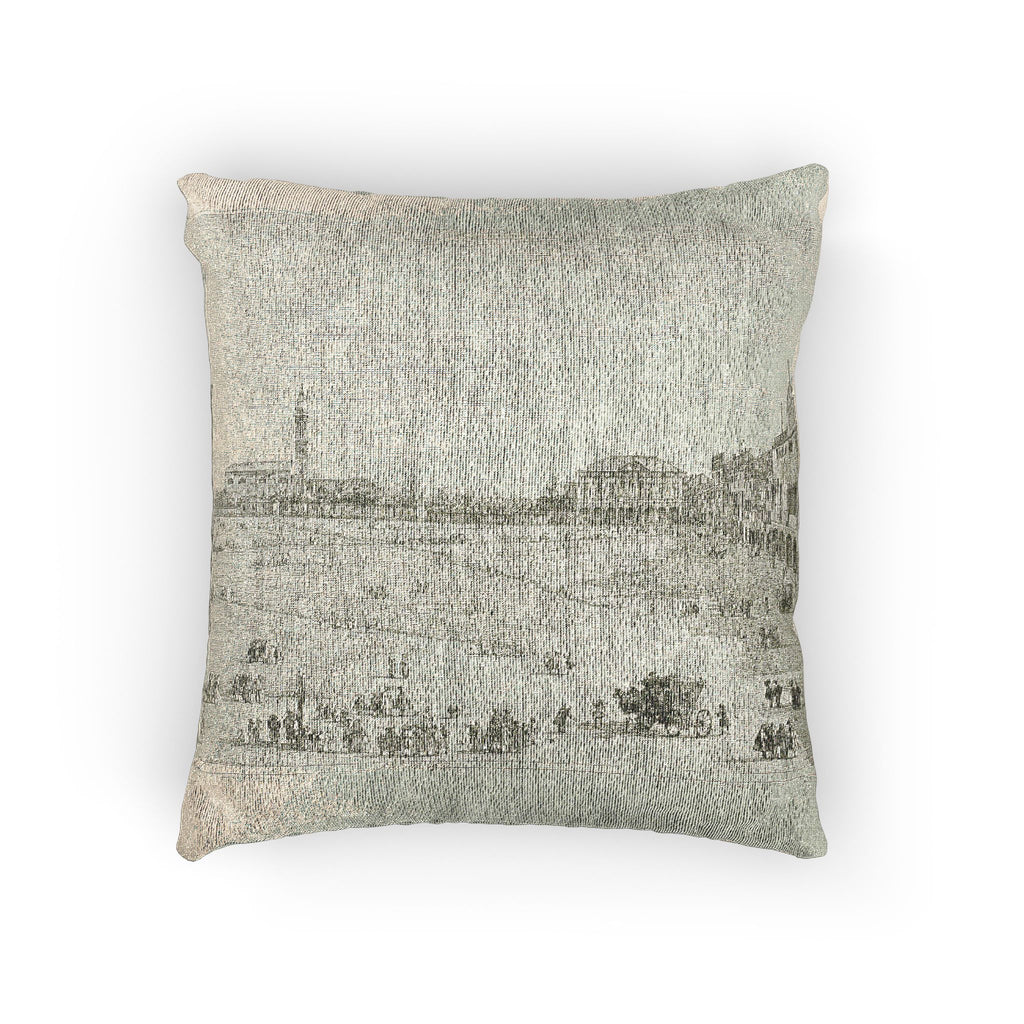 Canaletto - Prà della Valle, from Vedute | Woven Pillow