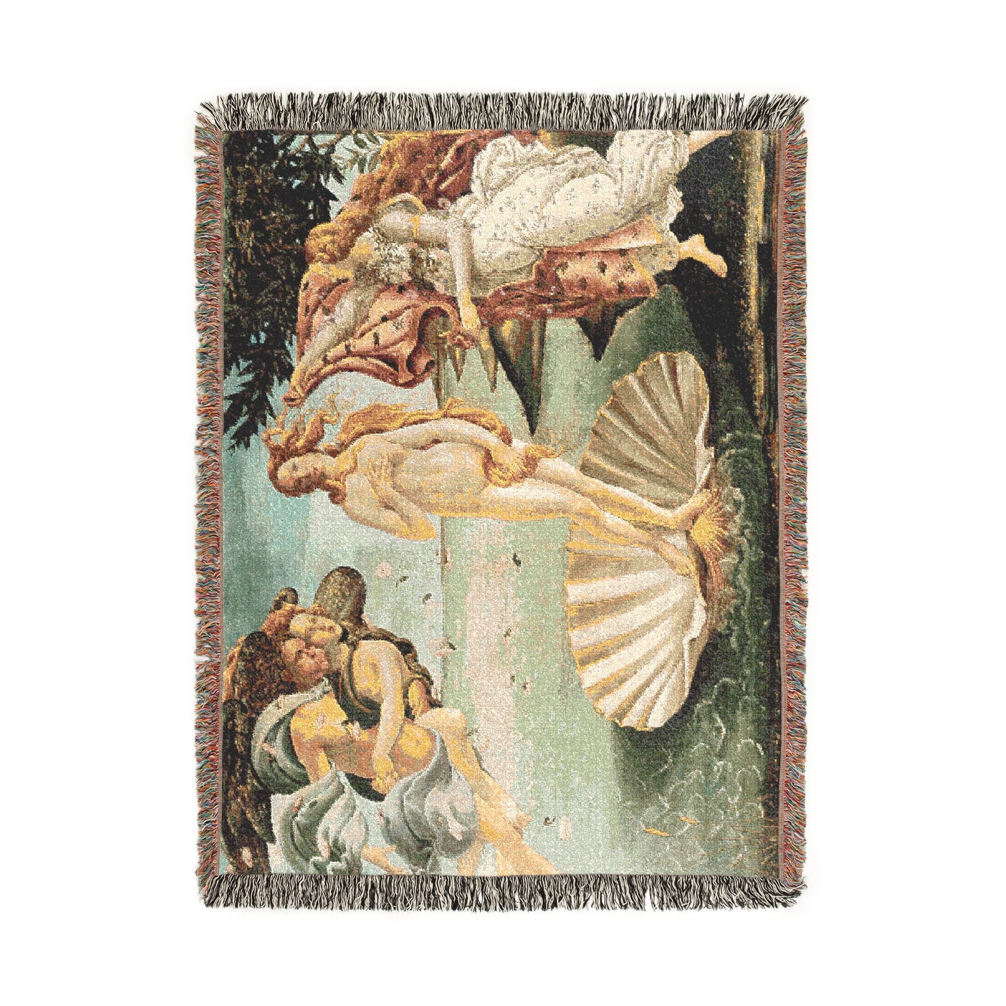 Sandro Botticelli - La nascita di Venere - Google Art Project - edited | Woven Tapestry Blanket