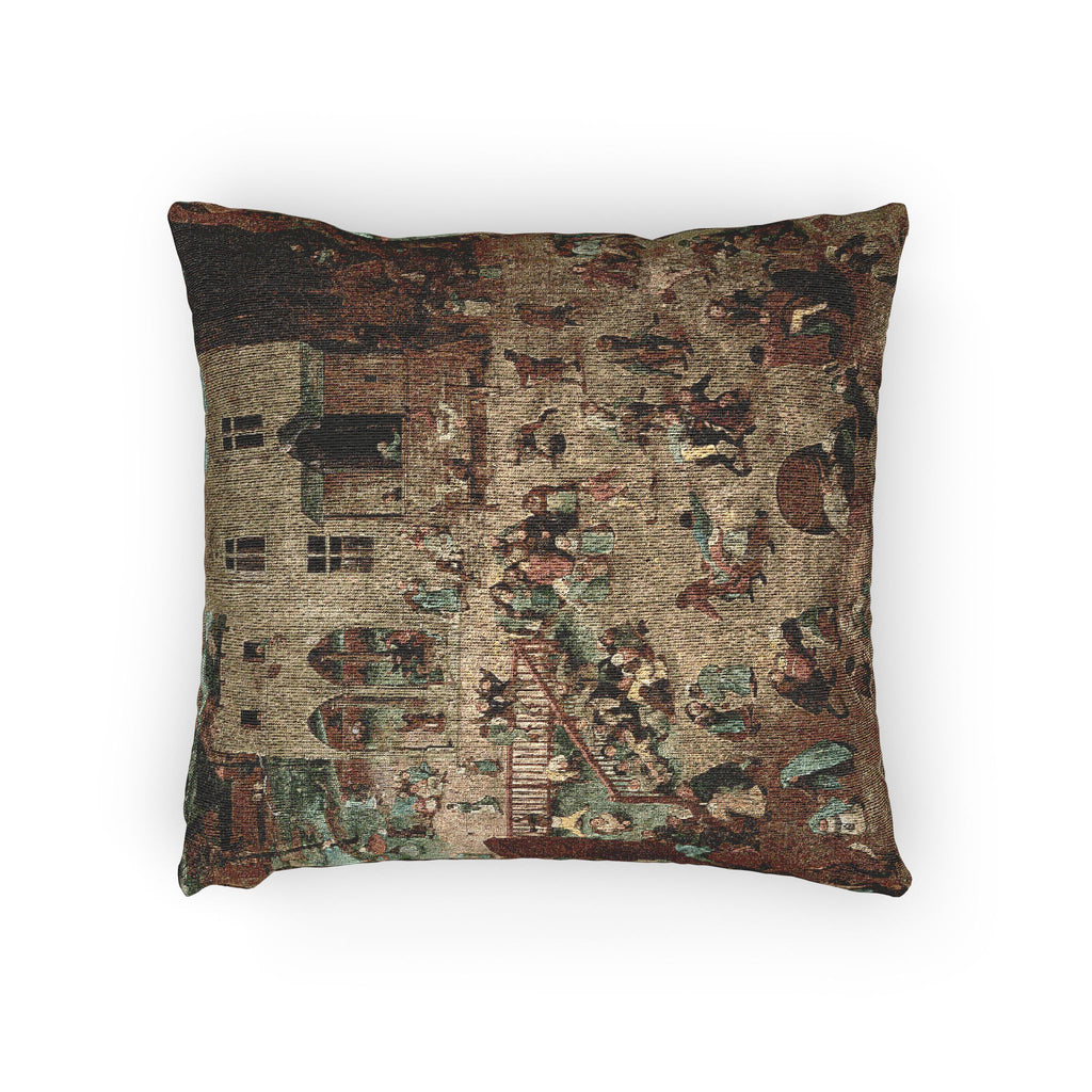 Pieter Bruegel the Elder - Children’s Games - Google Art Project | Woven Pillow
