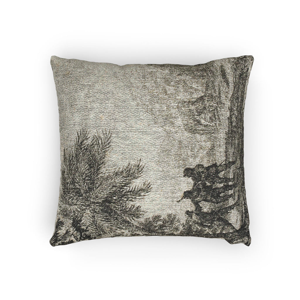 Claude Lorrain - Scene of Brigands | Woven Pillow